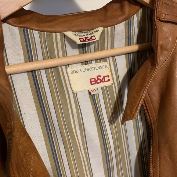 Vintage Bod & Christensen Genuine Leather Jacket Sz XXL - Picture 14 of 14